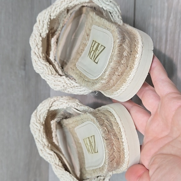 Zara Women Cream Sandals Design Boho Hobo Espadrille Shoes Sz 39/9 - Picture 6 of 11
